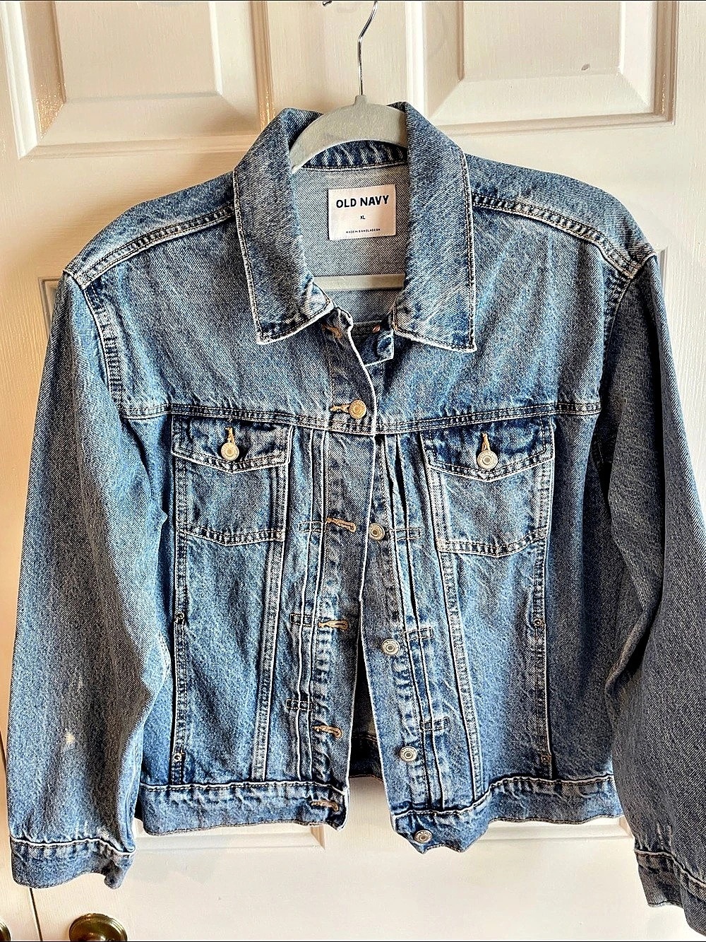 Old Navy Classic Jean Jacket Women's Denim Jacket Blue Like New